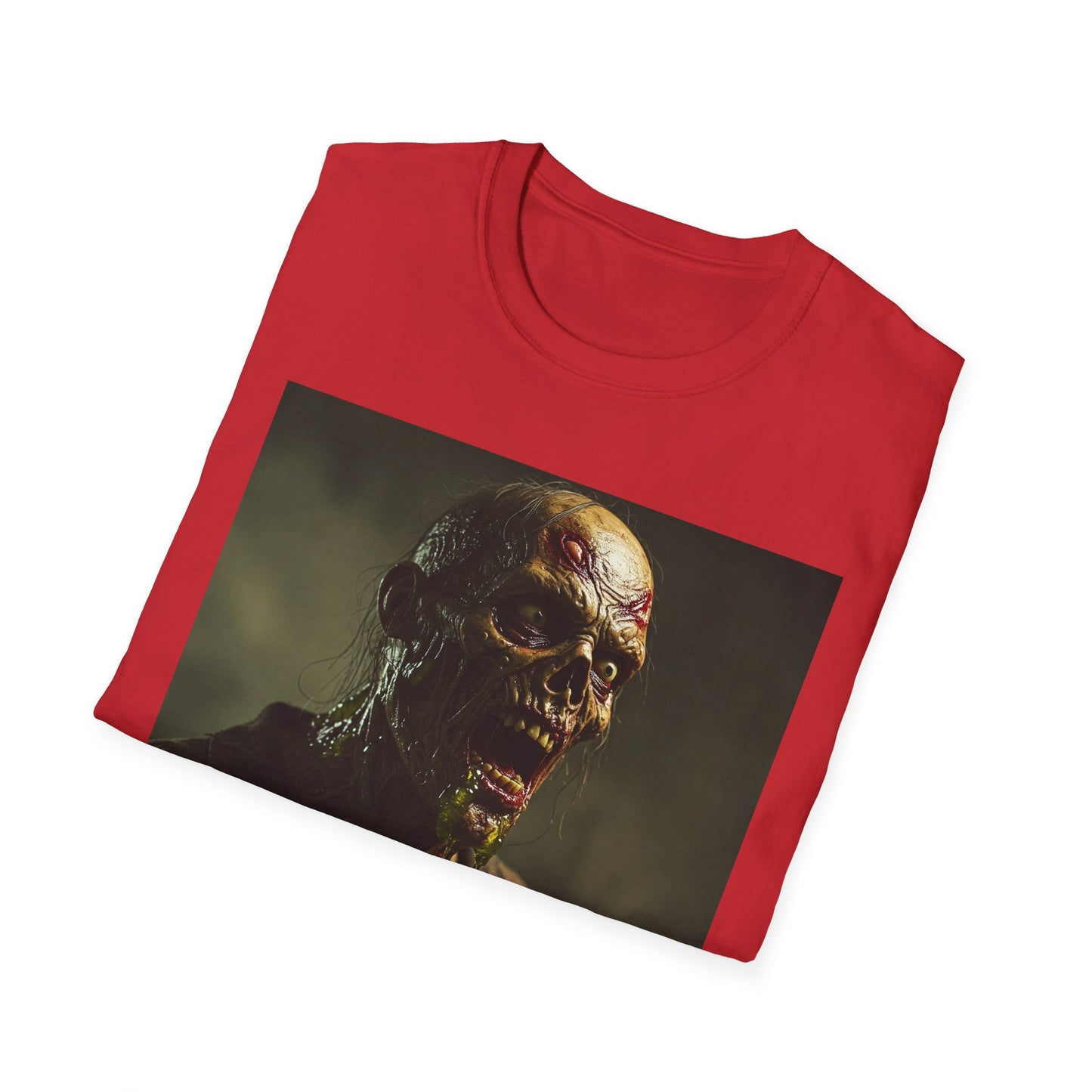 Apocalyptic Portrait Tee, bold, decaying zombie graphic