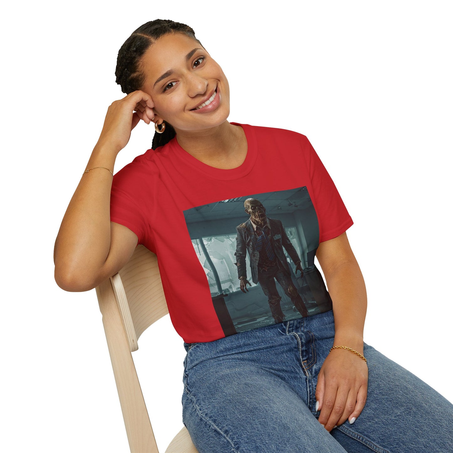 Zombie Apocalypse Unisex Softstyle T-Shirt - Perfect for Horror Fans and Parties