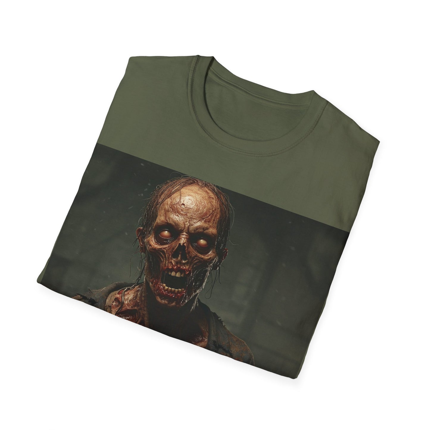 UK - Spooky Skeleton Unisex Softstyle T-Shirt - Perfect for Halloween and Horror Lovers