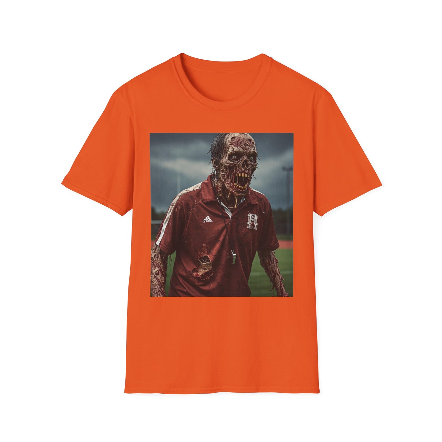 Zombie Horror Unisex Softstyle T-Shirt - Perfect for Halloween and Casual Wear