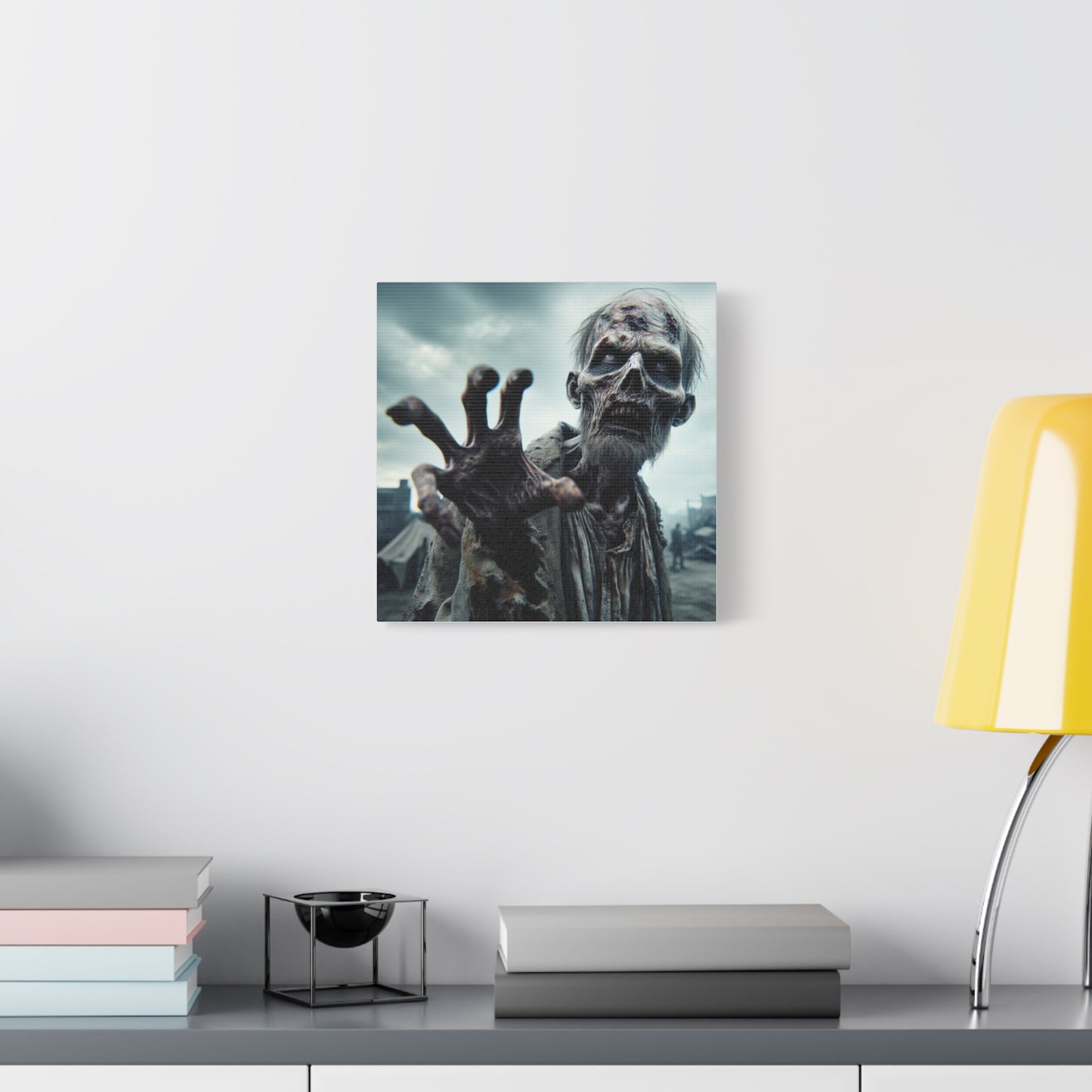 Zombie Hand Wall Art - Matte Stretched Canvas for Halloween Decor