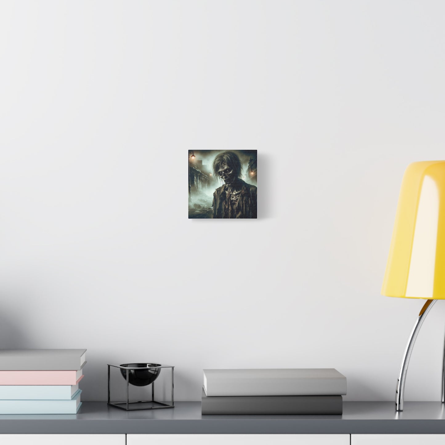 Zombie Portrait Matte Canvas Wall Art