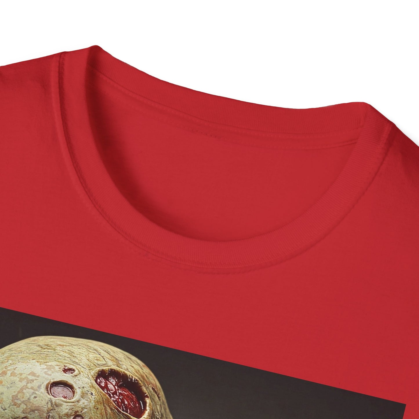 Zombie Skull Unisex Softstyle T-Shirt - Spooky Halloween Tee