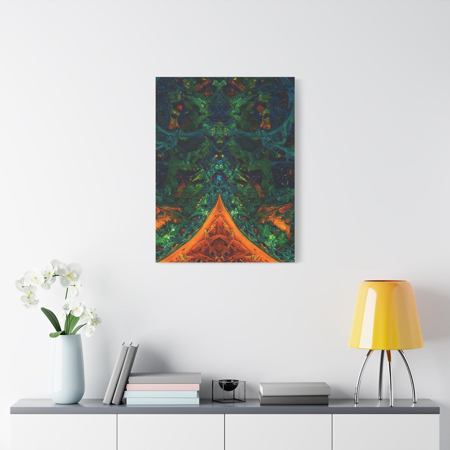 Vibrant Abstract Fractal Art Canvas Print
