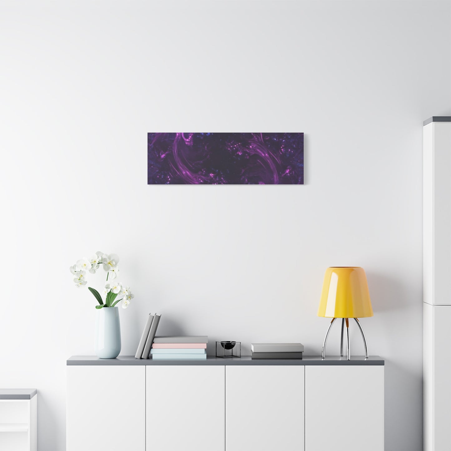Abstract Purple Fractal Canvas Print - Artistic Wall Décor