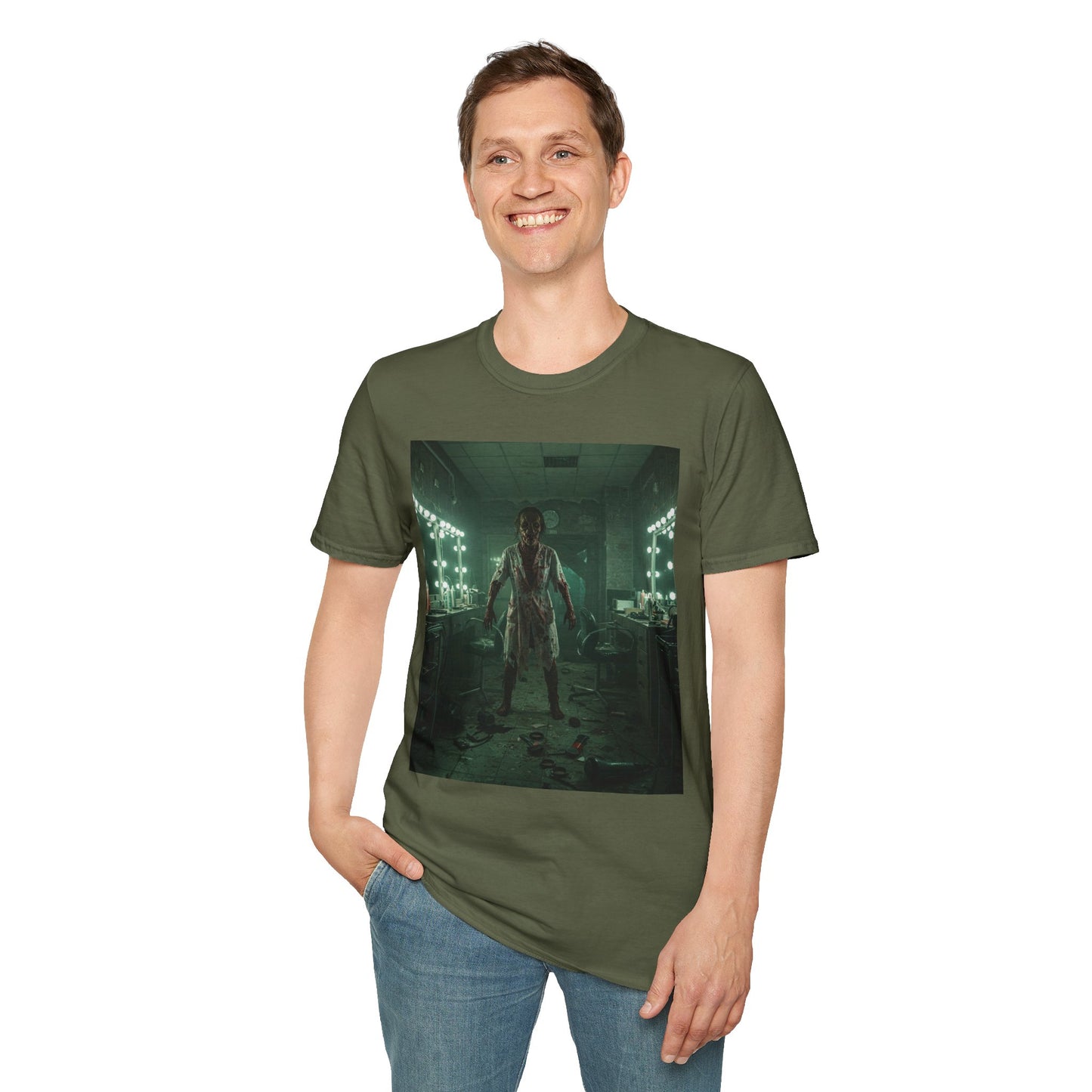 Creepy Horror Unisex Softstyle T-Shirt - Perfect for Halloween