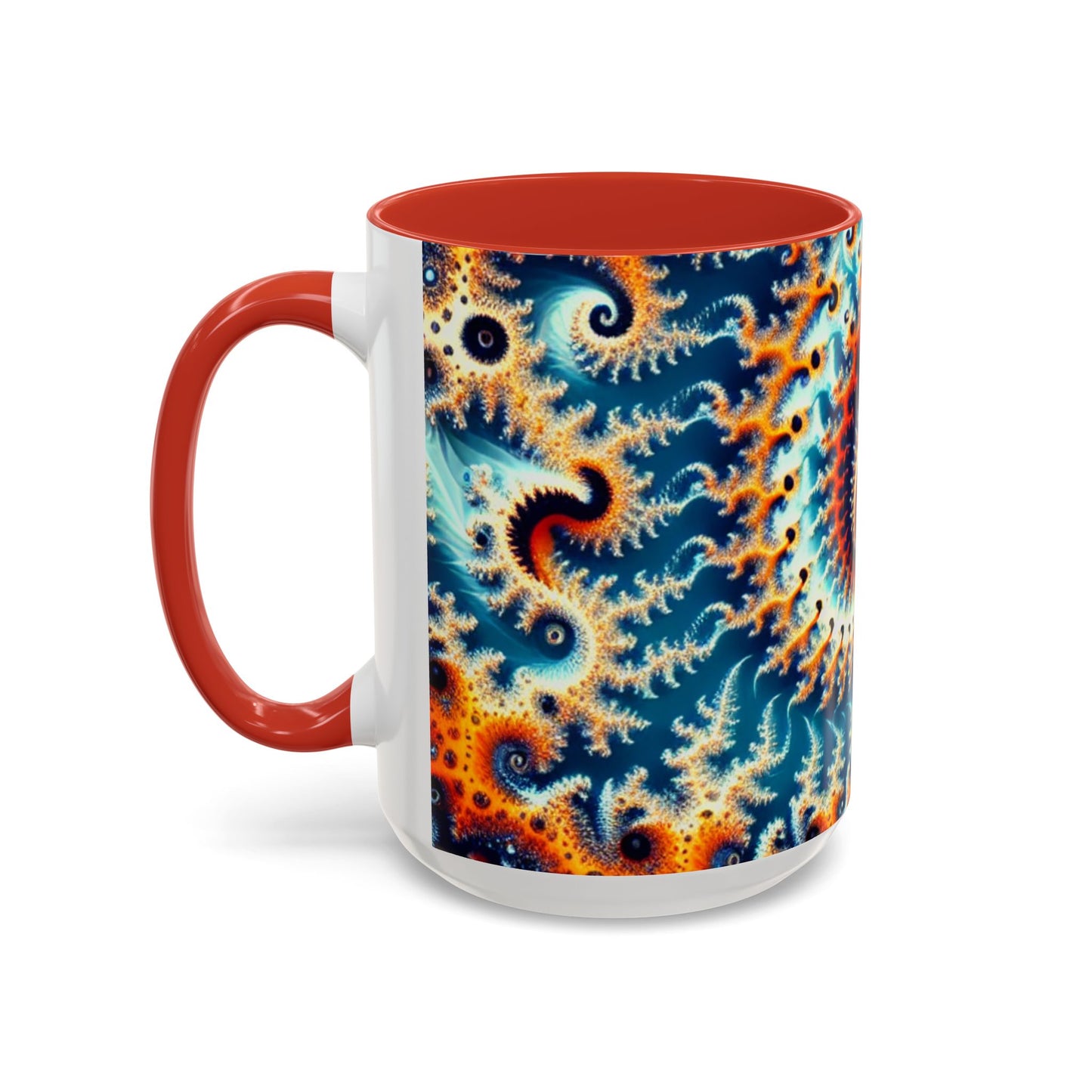 Vibrant Spiral Design Coffee Mug - 11/15oz Ceramic Accent Cup for Art Lovers
