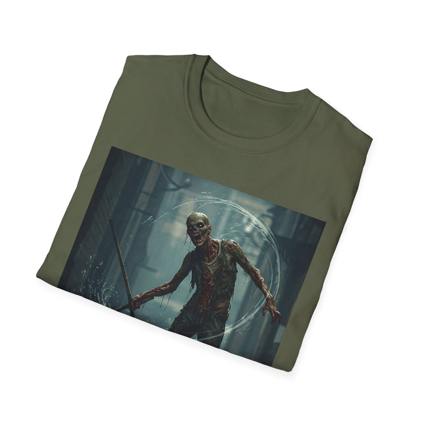 Unisex Softstyle Horror Graphic T-Shirt - Spooky Monster Design