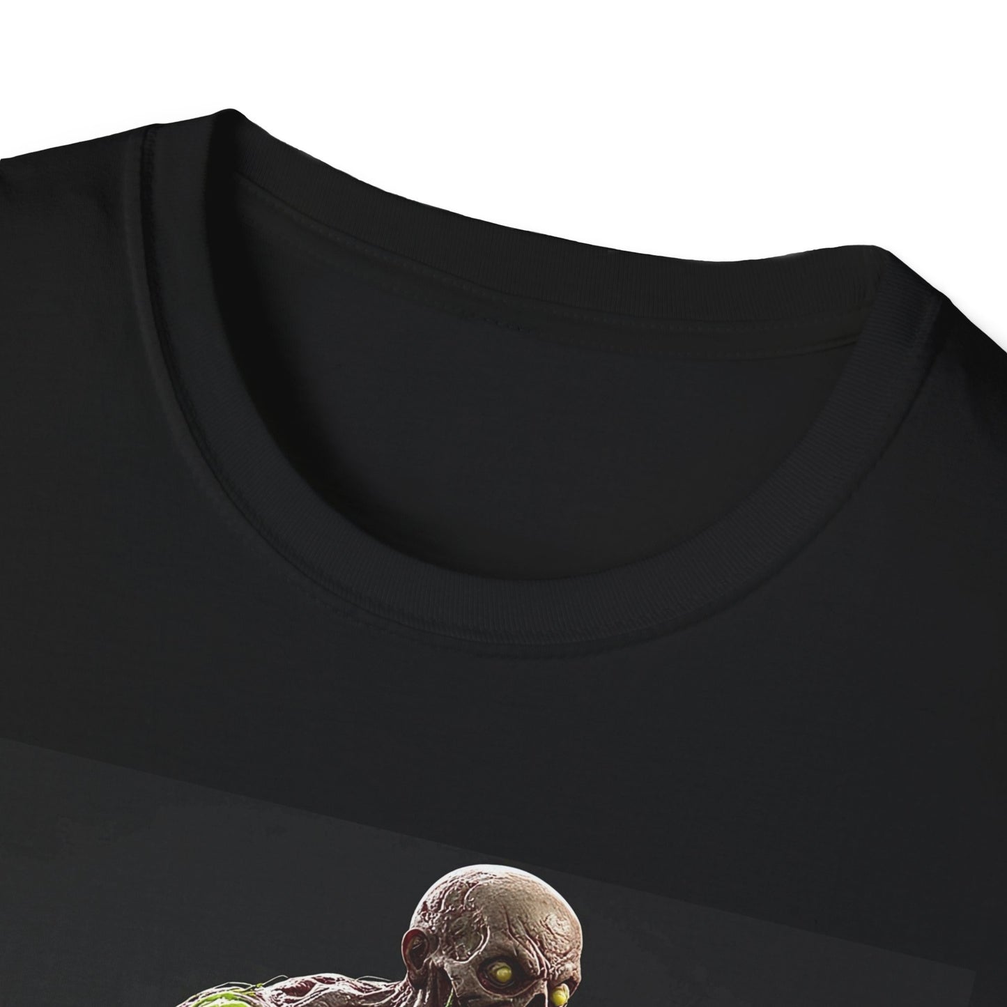 Zombie Graphic Unisex Softstyle T-Shirt - Perfect for Halloween and Horror Fans