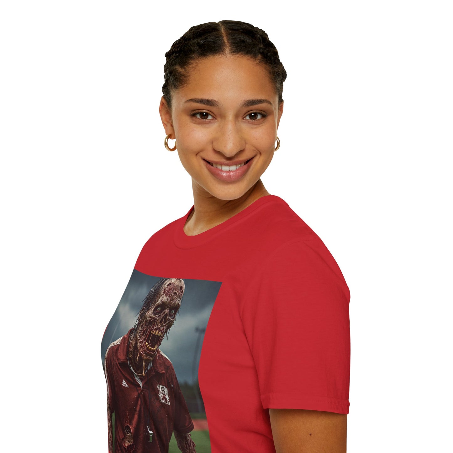 Zombie Horror Unisex Softstyle T-Shirt - Perfect for Halloween and Casual Wear