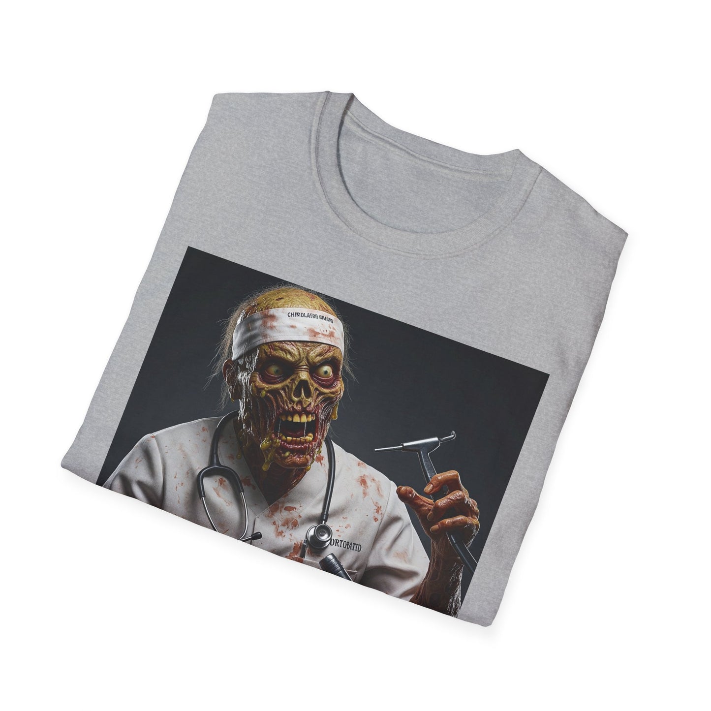 Zombie Doctor Unisex Softstyle T-Shirt - Perfect for Halloween & Horror Fans