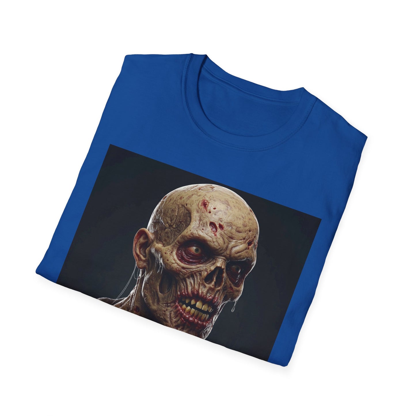 Apocalyptic Portrait Tee, bold, decaying zombie graphic