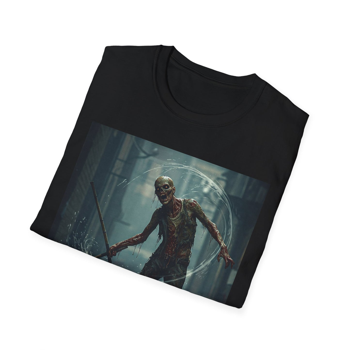 Unisex Softstyle Horror Graphic T-Shirt - Spooky Monster Design