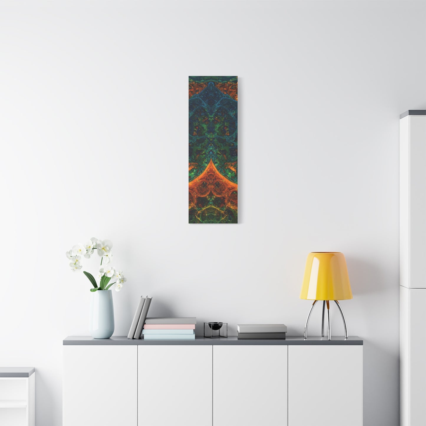 Vibrant Abstract Fractal Art Canvas Print