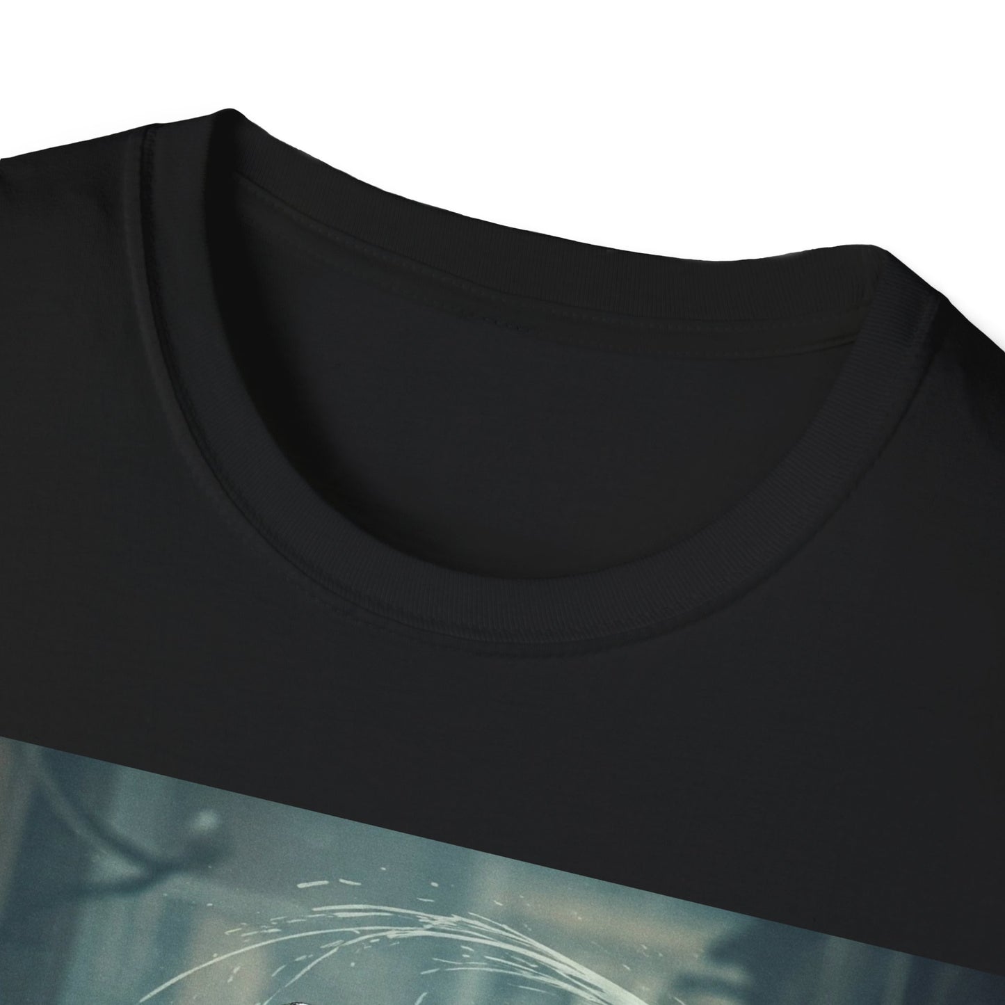 UK - Unisex Softstyle Horror Graphic T-Shirt - Spooky Monster Design