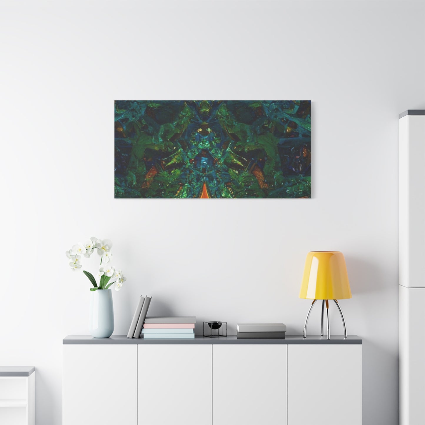 Vibrant Abstract Fractal Art Canvas Print
