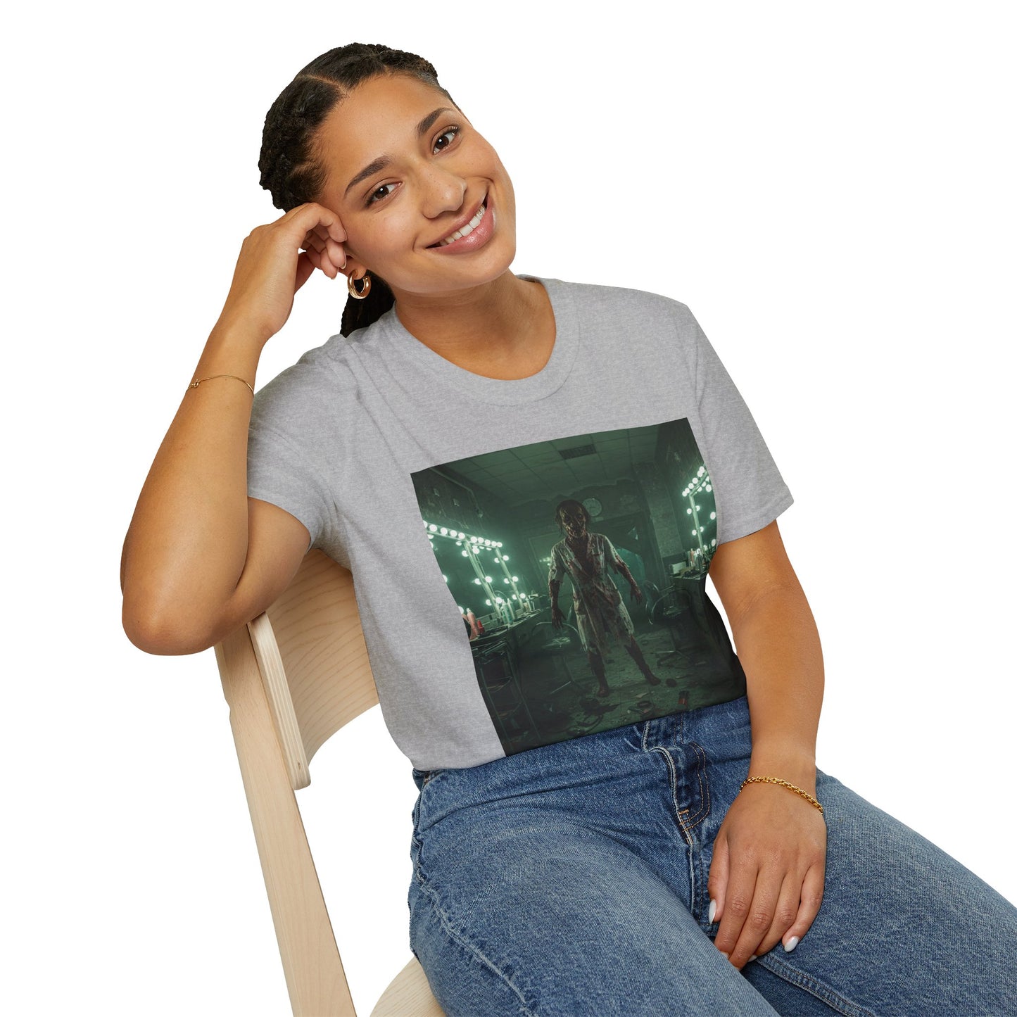 Creepy Horror Unisex Softstyle T-Shirt - Perfect for Halloween