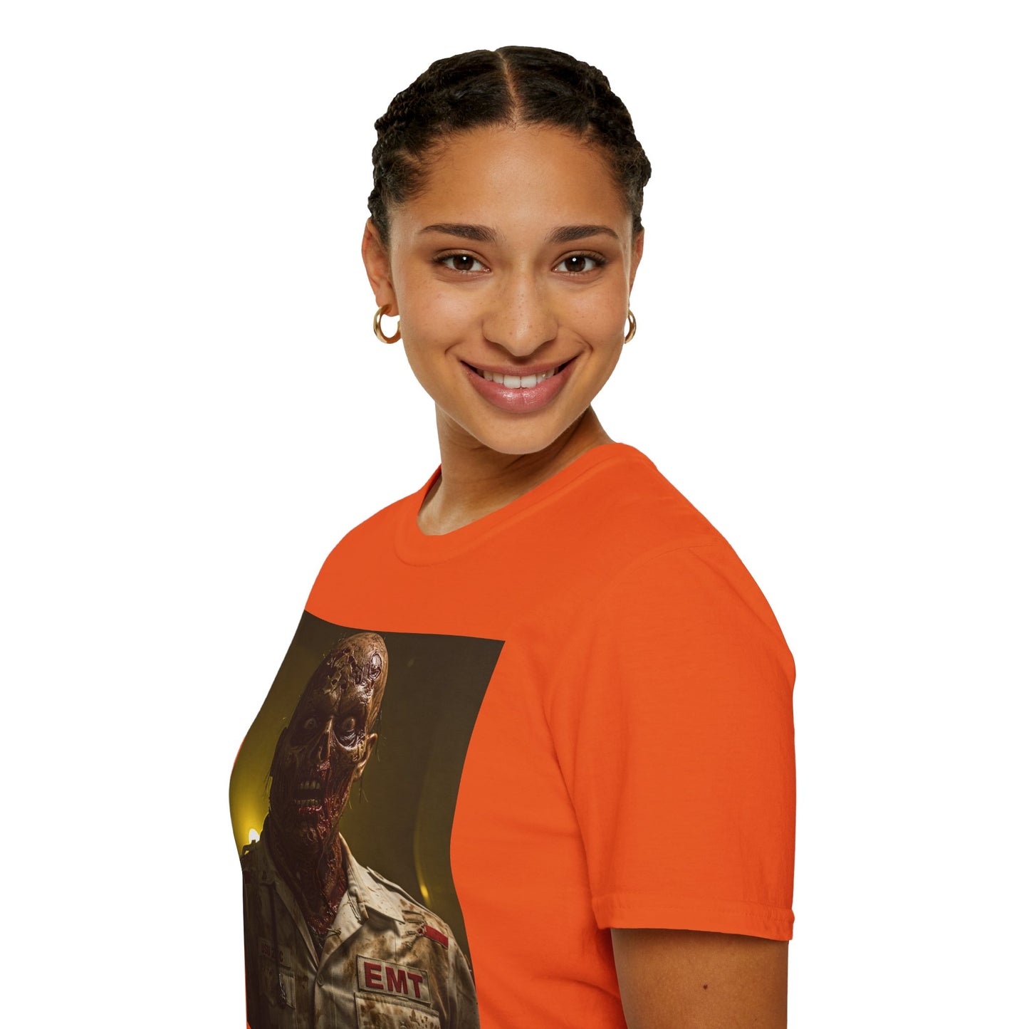 Zombie EMT Unisex Softstyle T-Shirt - Horror Apparel for Halloween