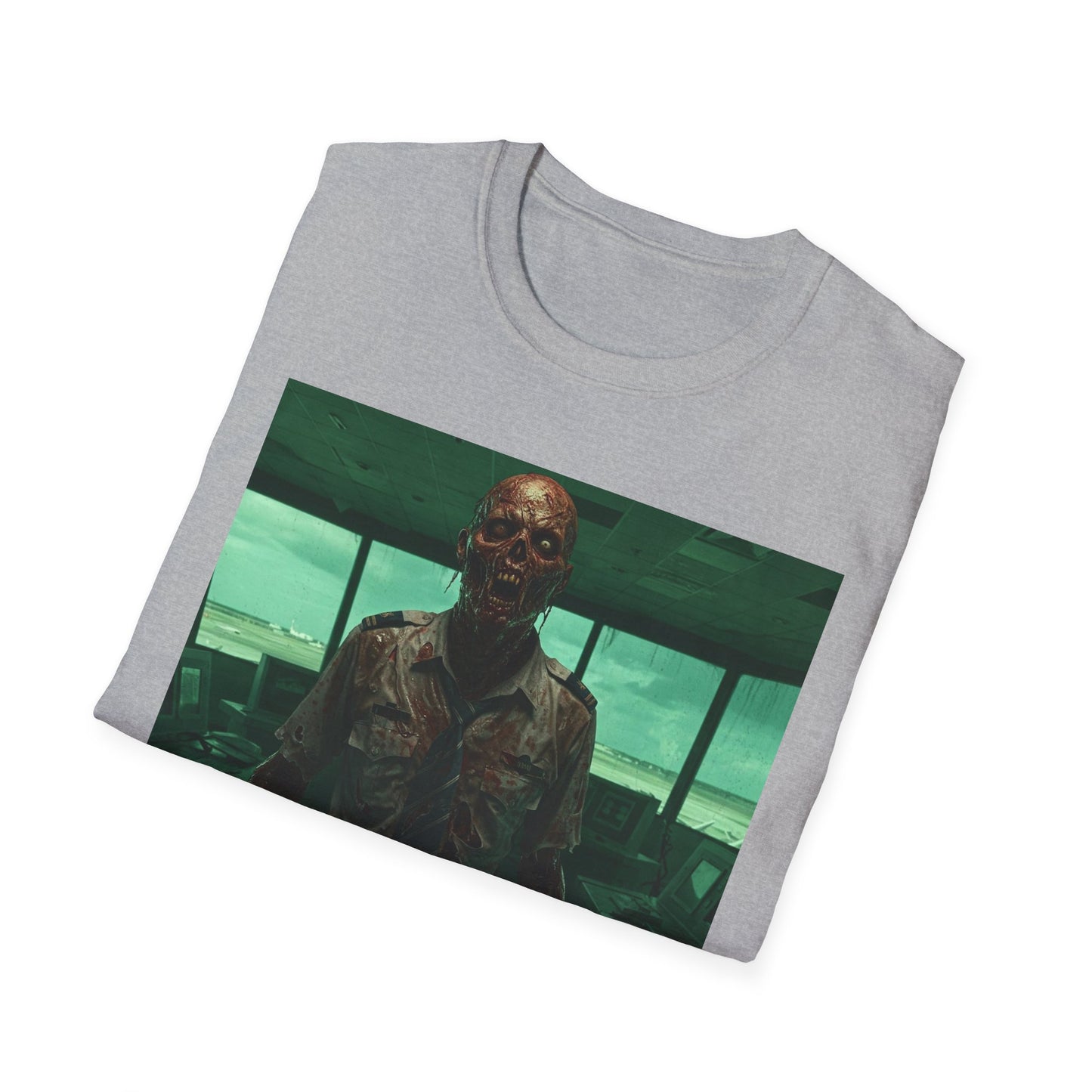 Unisex Softstyle Zombie Graphic Tee - Perfect for Halloween and Horror Fans