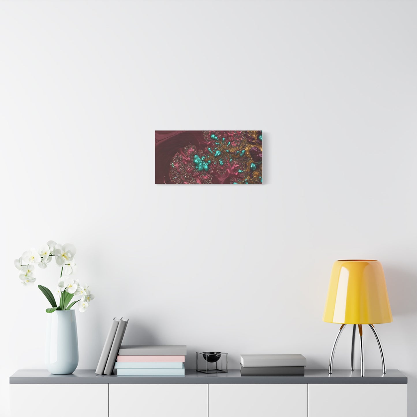 Abstract Art Canvas Print - Vibrant Fractal Design for Home Decor
