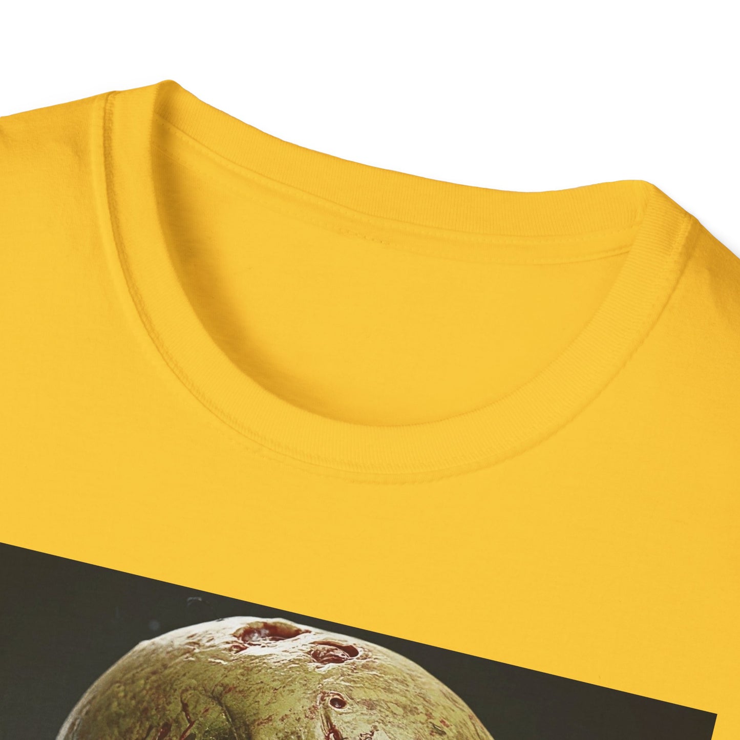 Apocalyptic Portrait Tee, bold, decaying zombie graphic