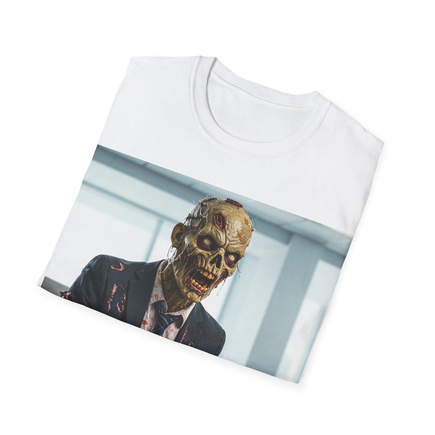 UK - Funny Zombie Executive Unisex Softstyle T-Shirt