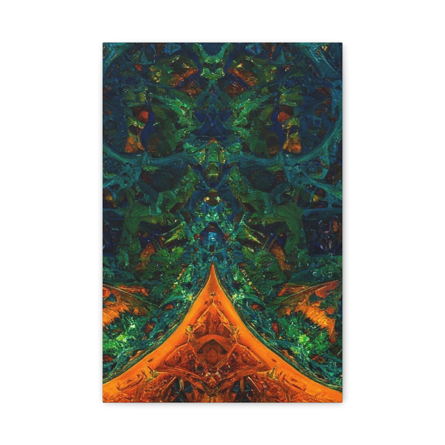 Vibrant Abstract Fractal Art Canvas Print