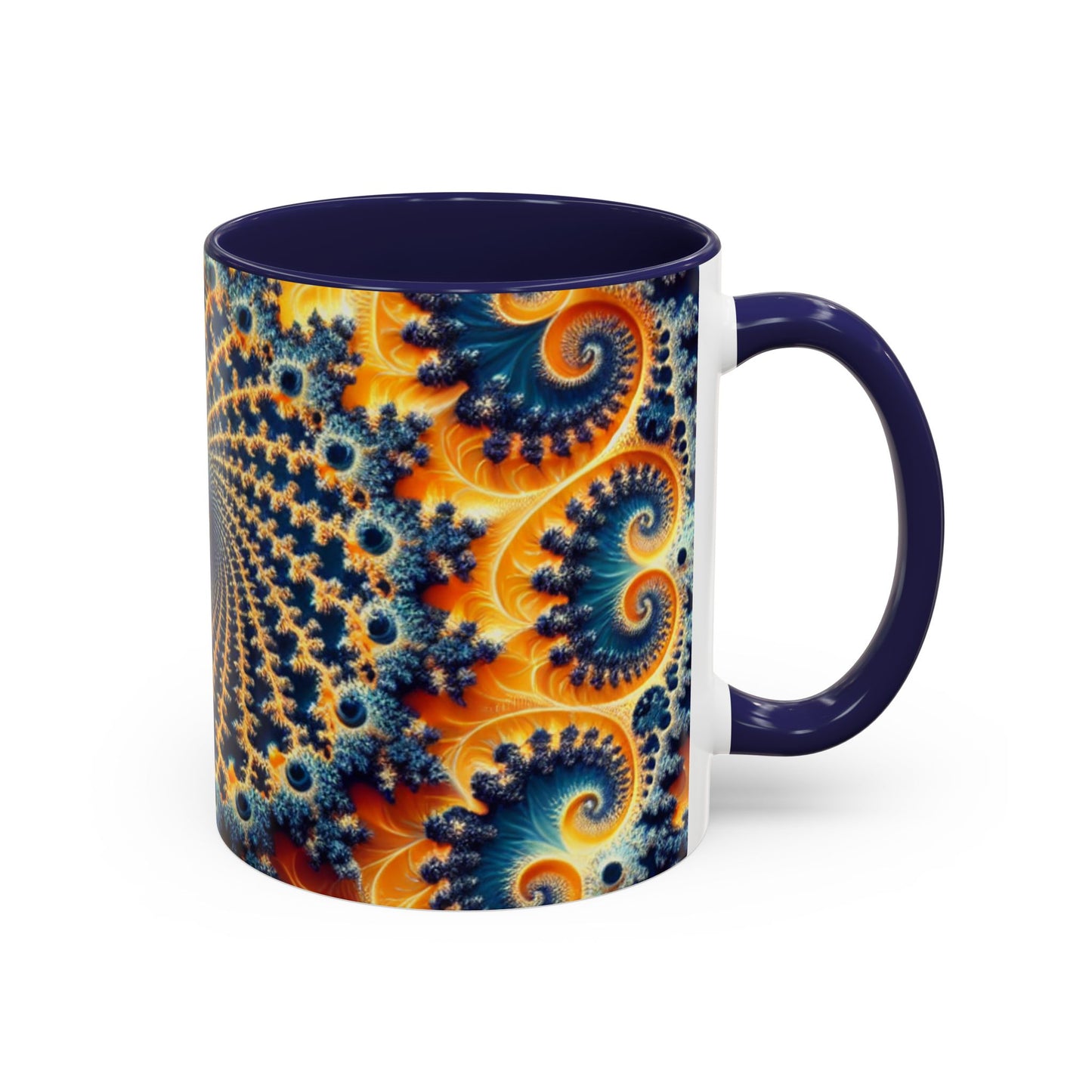 Vibrant Abstract Accent Coffee Mug - Unique 11 & 15oz Design for Art Lovers
