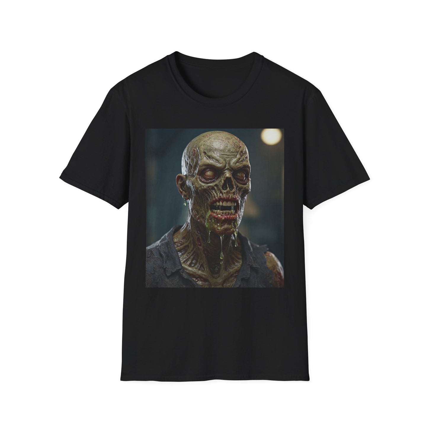 Unisex Softstyle Zombie Graphic Tee - Perfect for Halloween and Horror Fans