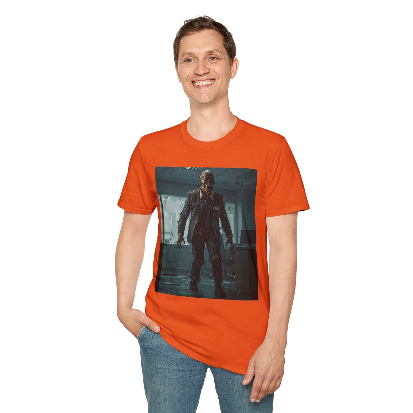 Zombie Apocalypse Unisex Softstyle T-Shirt - Perfect for Horror Fans and Parties