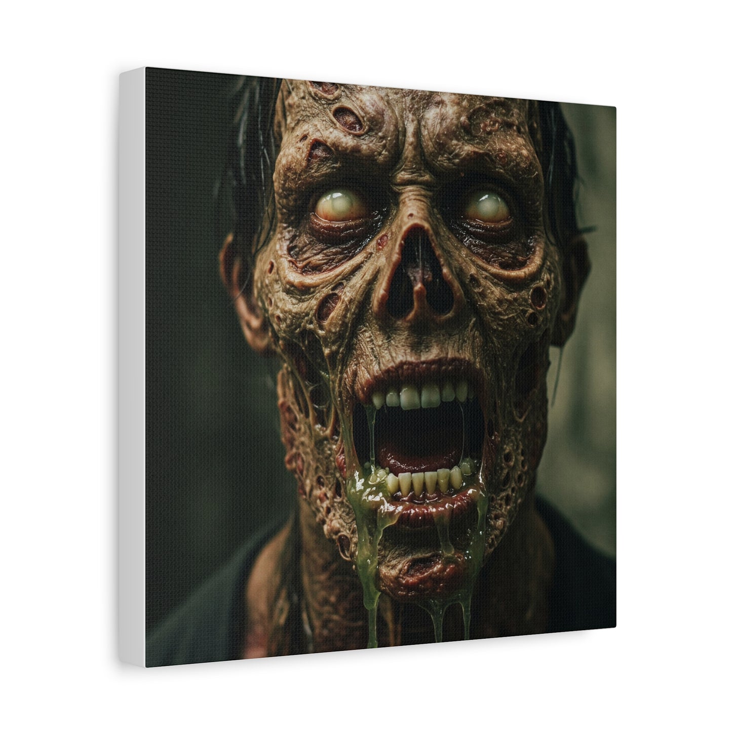 Creepy Zombie Canvas Art - Spooky Home Decor for Halloween Lovers