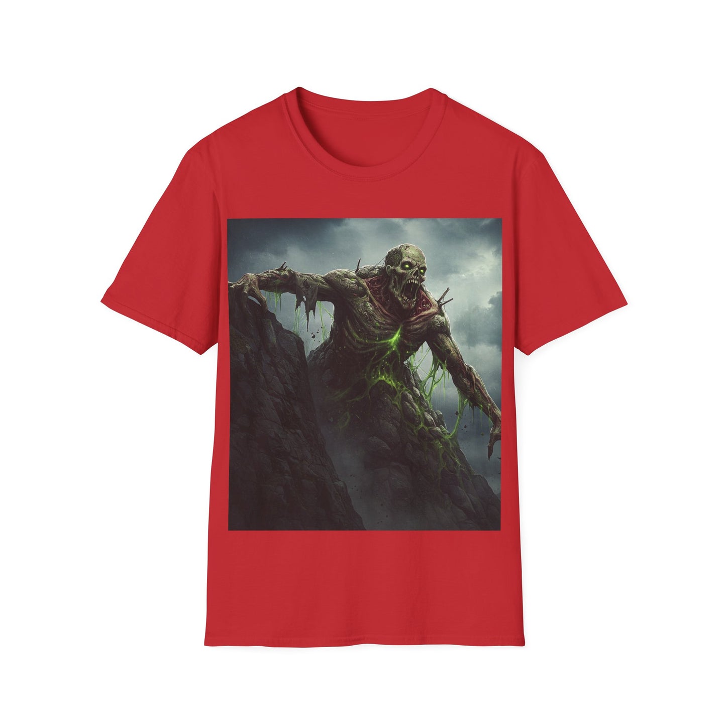 UK - Creepy Monster Unisex Softstyle T-Shirt - Perfect for Halloween and Horror Fans