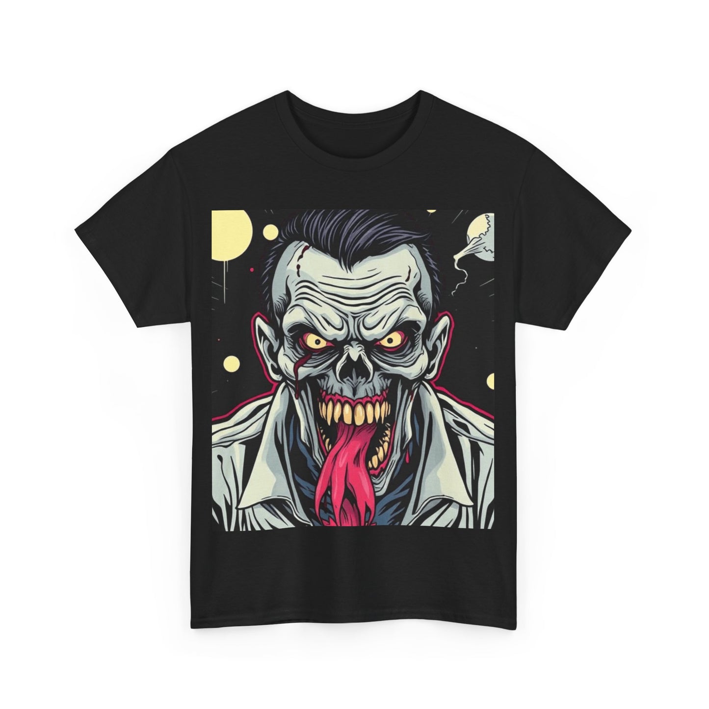 UK - Horror Graphic Tee - Unisex Heavy Cotton Shirt with Zombie Design