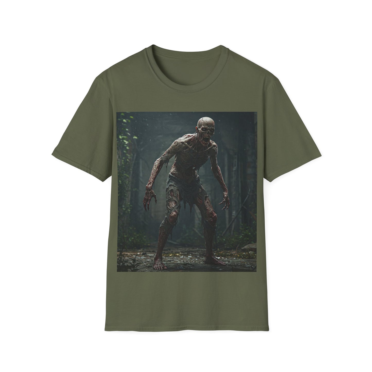 UK - Horror Creature Unisex Softstyle T-Shirt - Spooky Graphic Tee