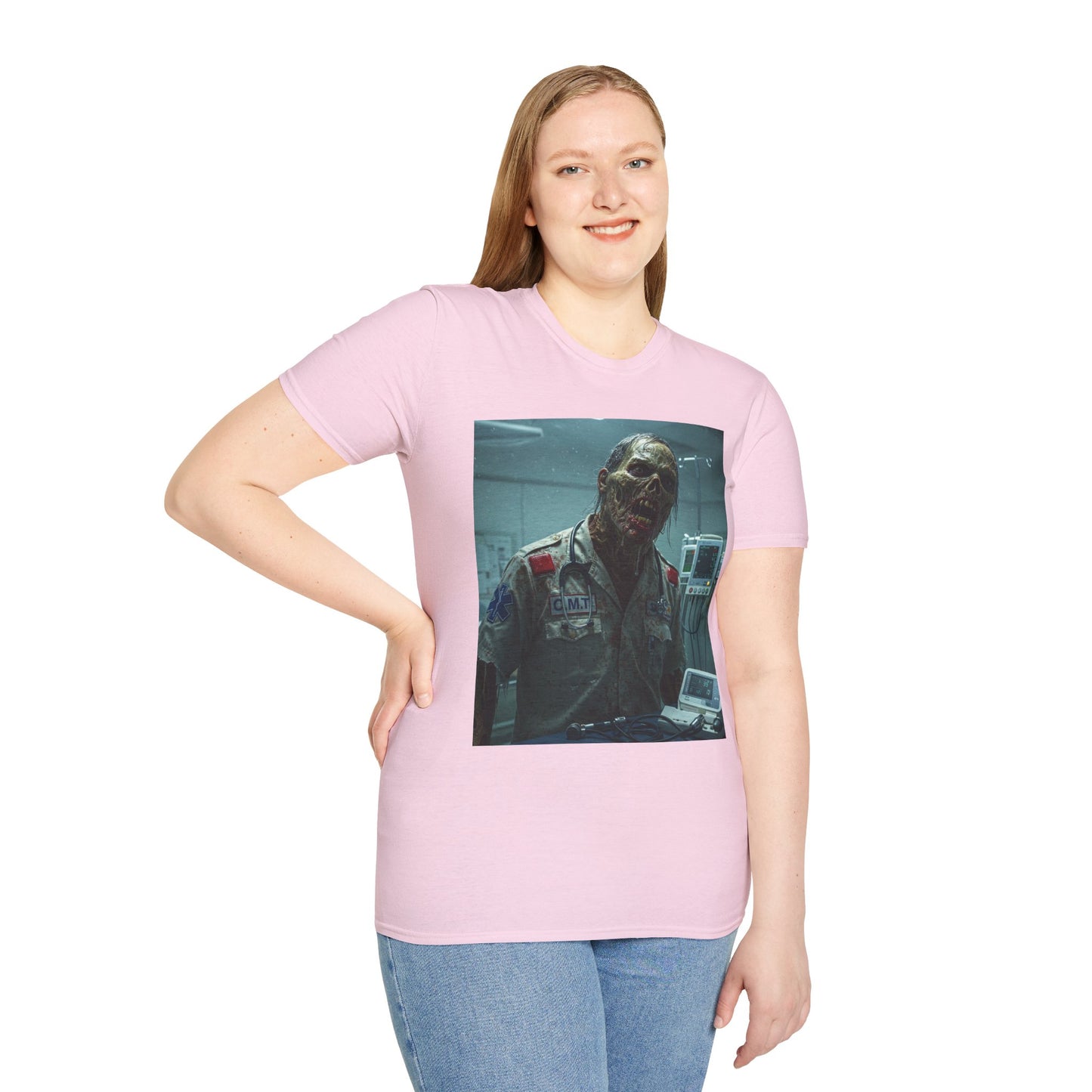 Unisex Horror Graphic T-Shirt - Creepy Zombie Design