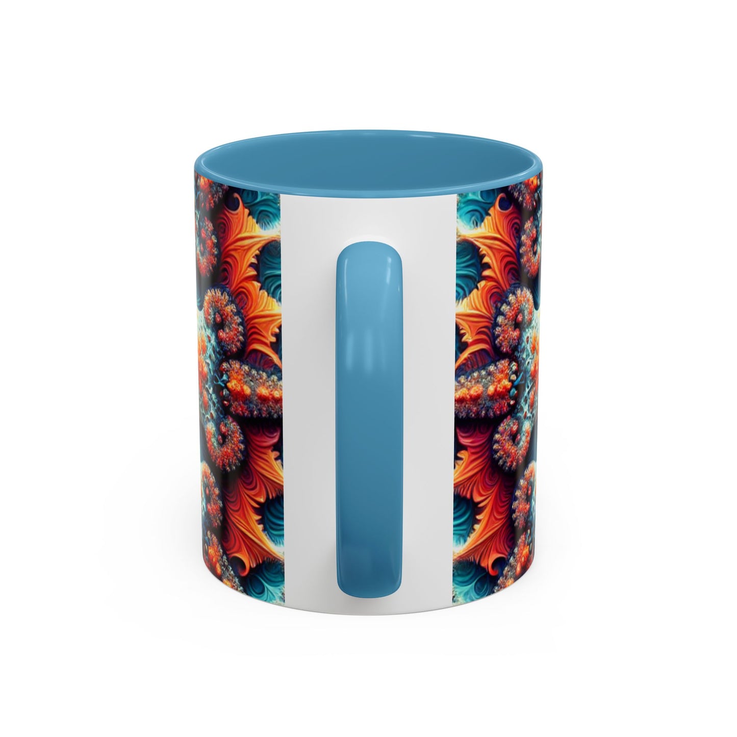 Vibrant Kaleidoscope Accent Coffee Mug - 11oz & 15oz