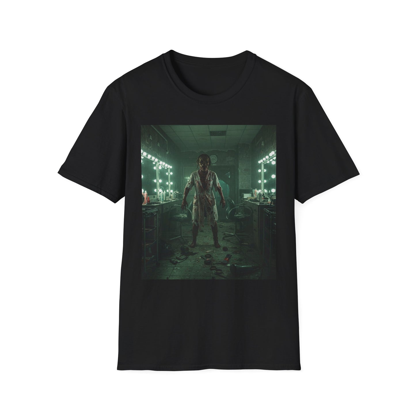 Creepy Horror Unisex Softstyle T-Shirt - Perfect for Halloween