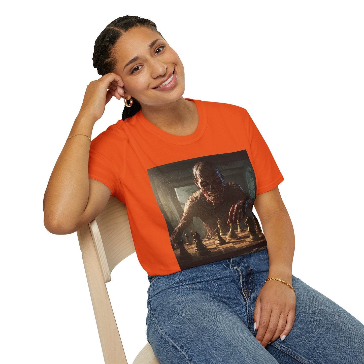 Vintage Chess Monster Unisex Softstyle T-Shirt - Perfect for Game Nights and Fantasy Fans