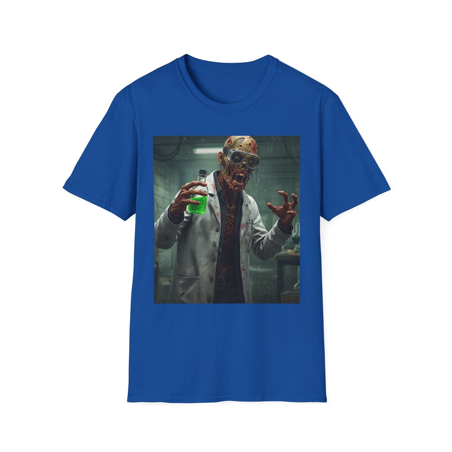 Creepy Scientist Unisex Softstyle T-Shirt | Halloween Horror Tee