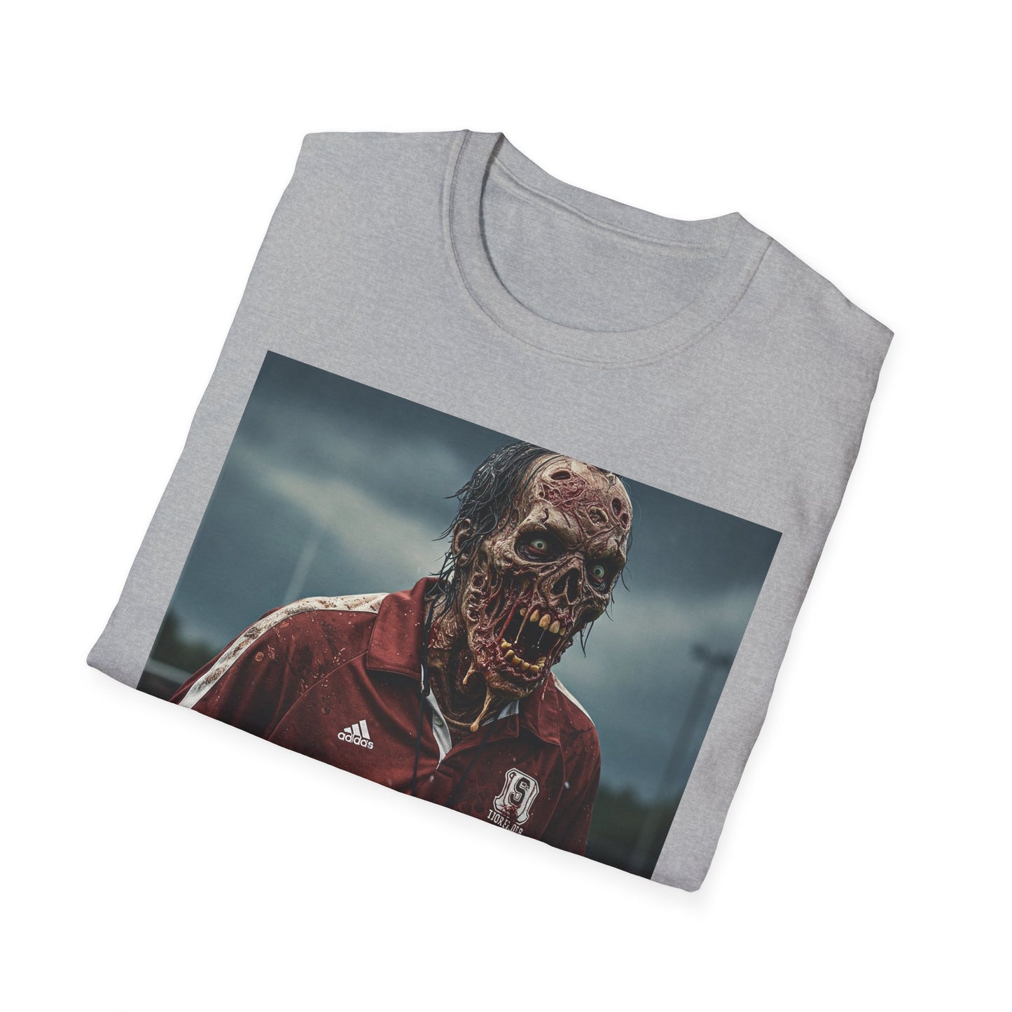 Zombie Horror Unisex Softstyle T-Shirt - Perfect for Halloween and Casual Wear