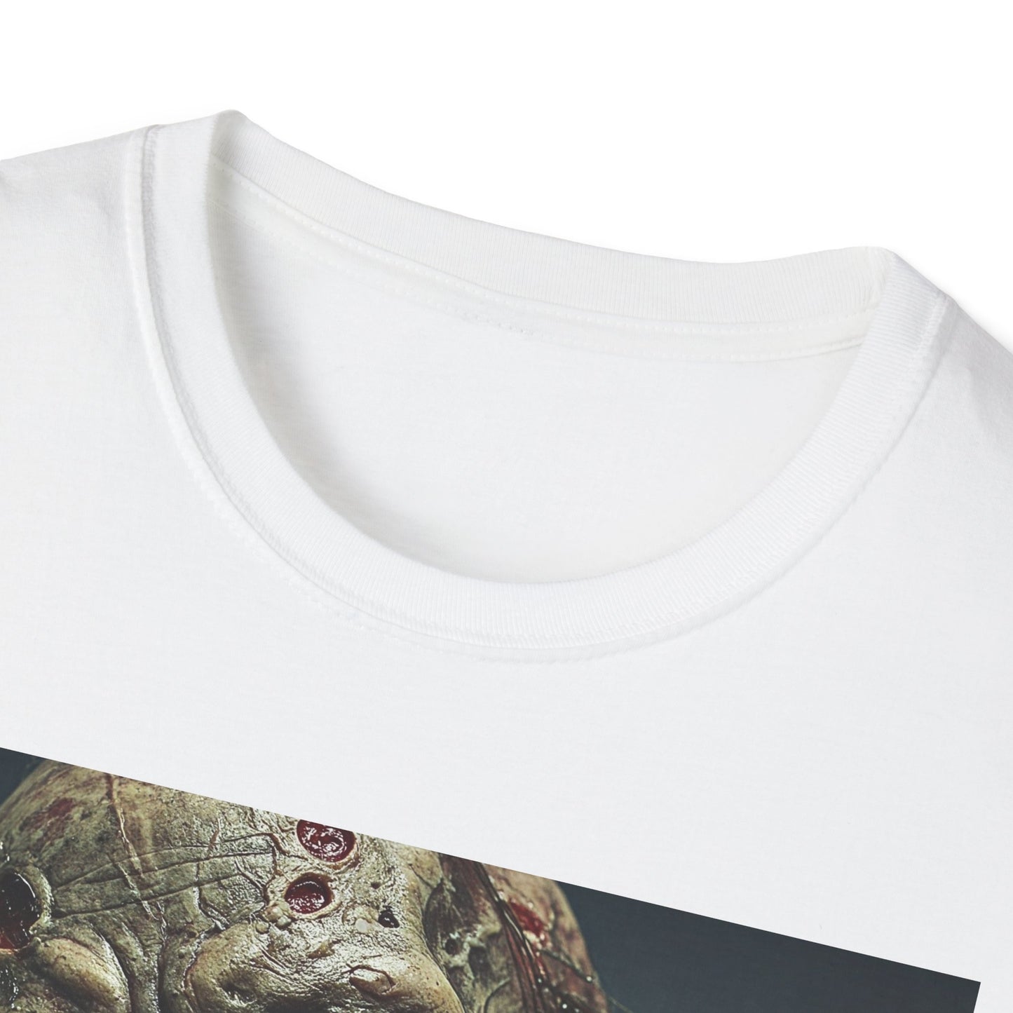 Apocalyptic Portrait Tee, bold, decaying zombie graphic