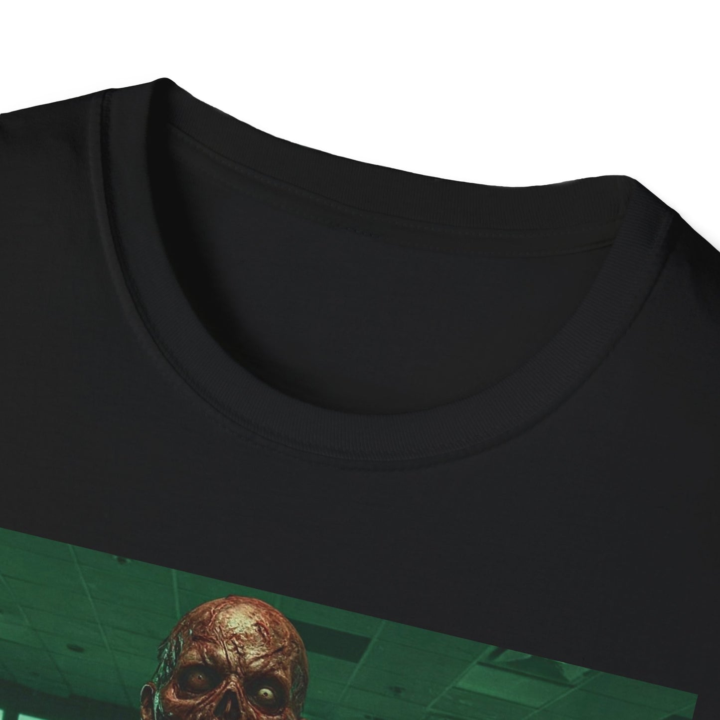Unisex Softstyle Zombie Graphic Tee - Perfect for Halloween and Horror Fans
