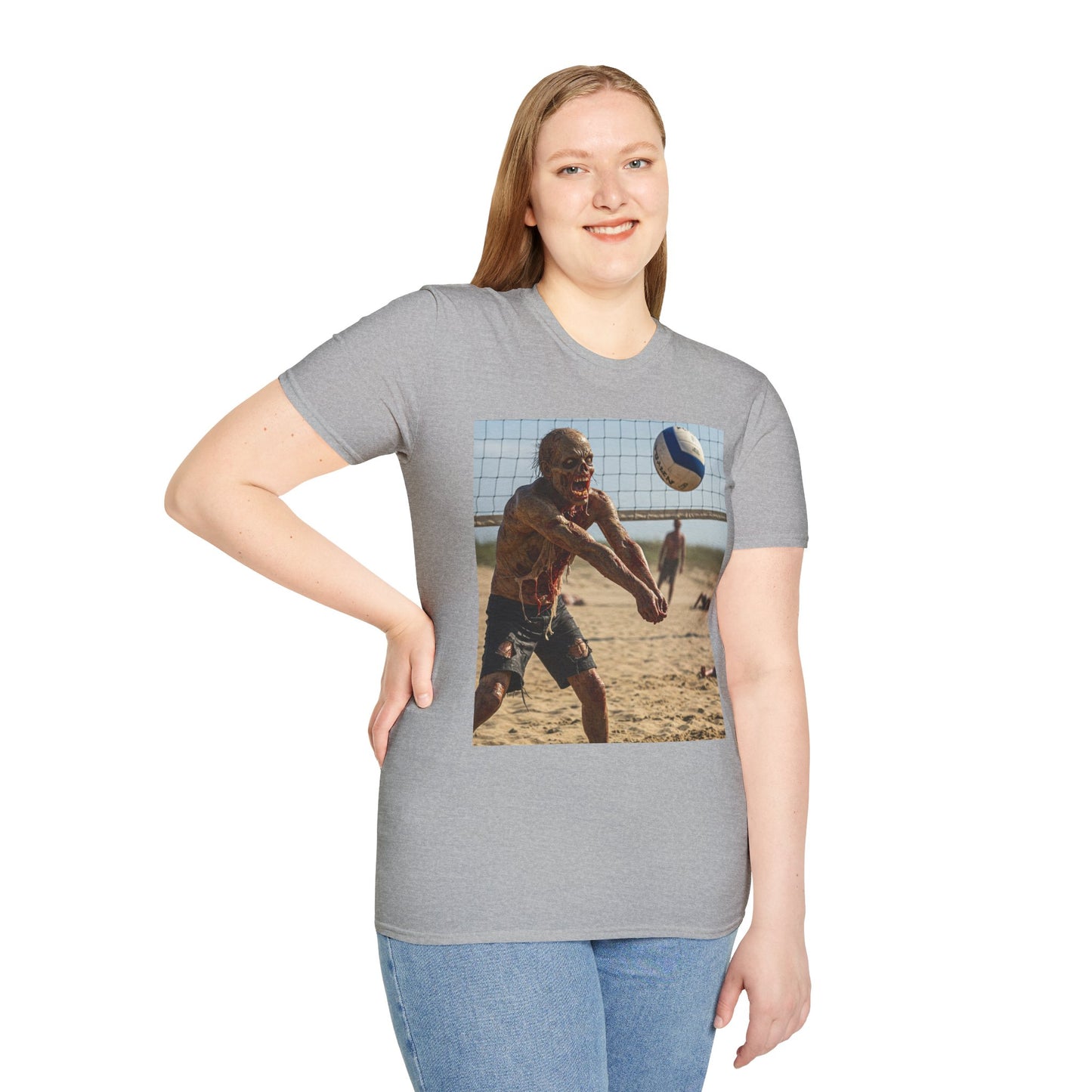 Beach Volleyball Unisex Softstyle T-Shirt - Perfect for Summer Fun and Sports Lovers