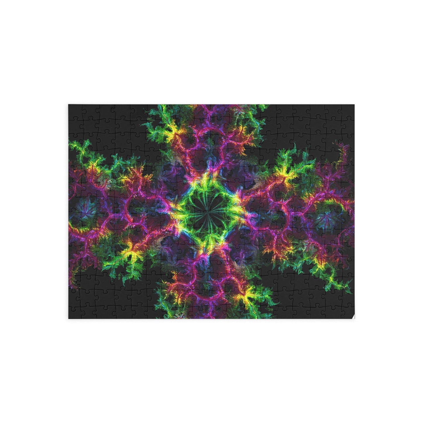 Colorful Fractal Art Puzzle - 1000-Piece Jigsaw for Mindfulness & Fun