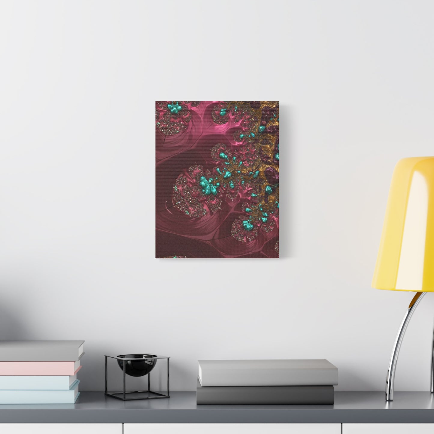 Abstract Art Canvas Print - Vibrant Fractal Design for Home Decor