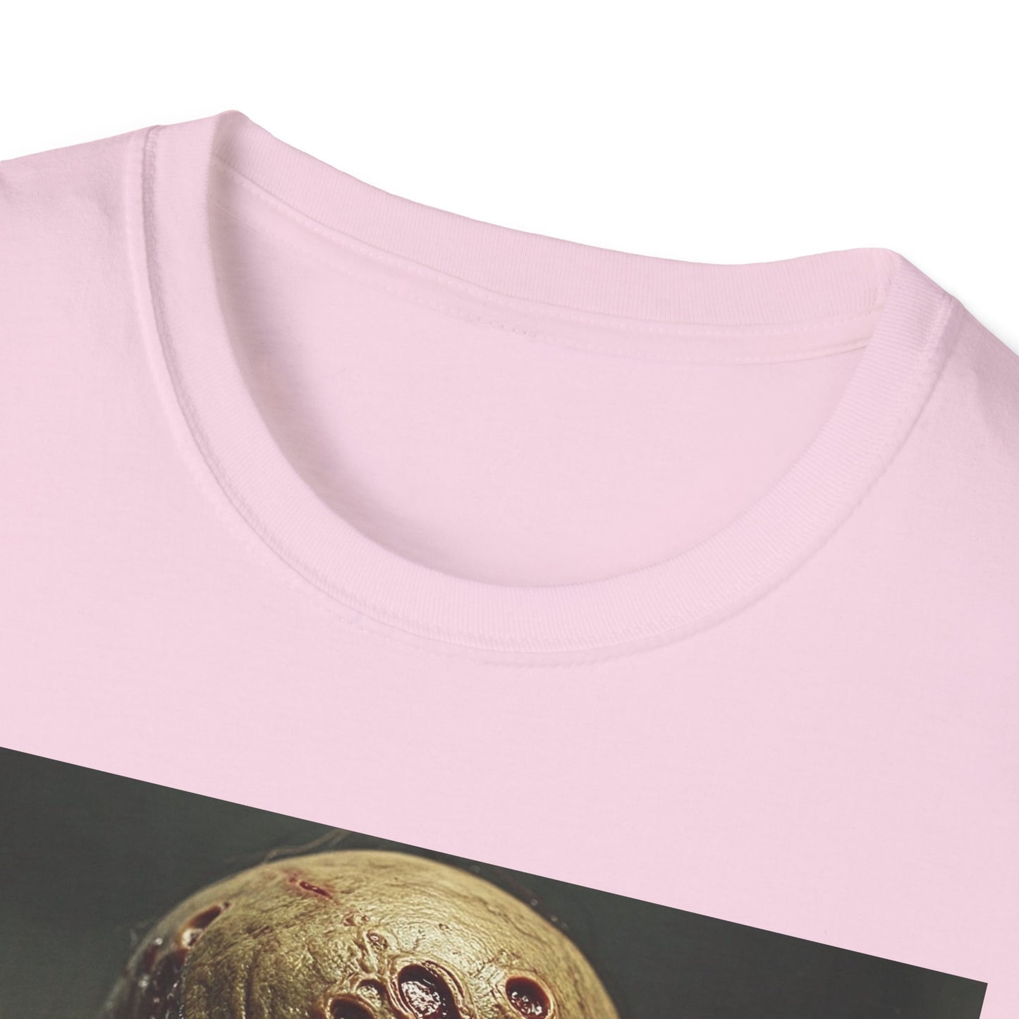 Unisex Softstyle T-Shirt - Creepy Skull Design - Perfect for Halloween or Casual Wear