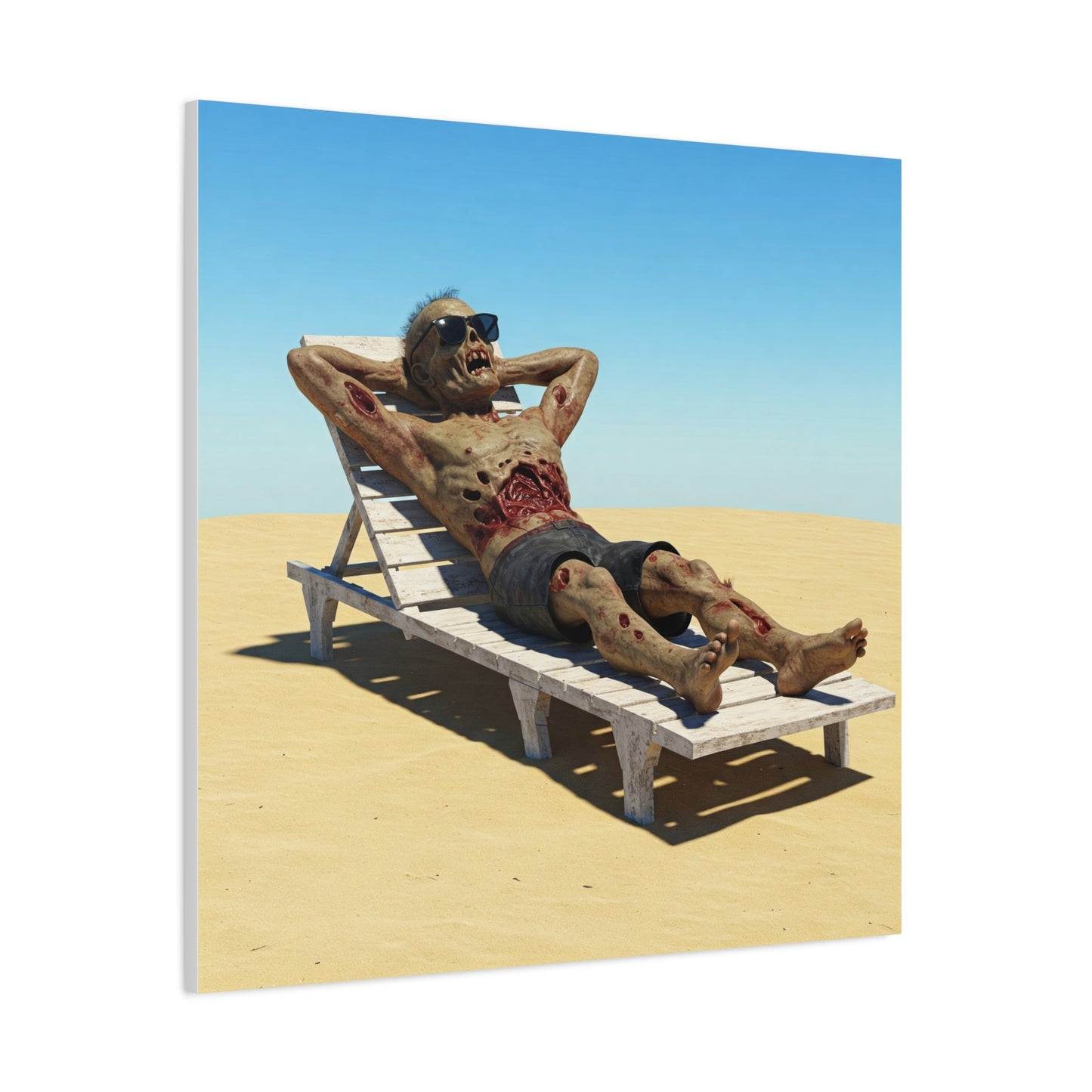 Zombie Beach Bум canvas art - Perfect for Halloween decor and unique gifts