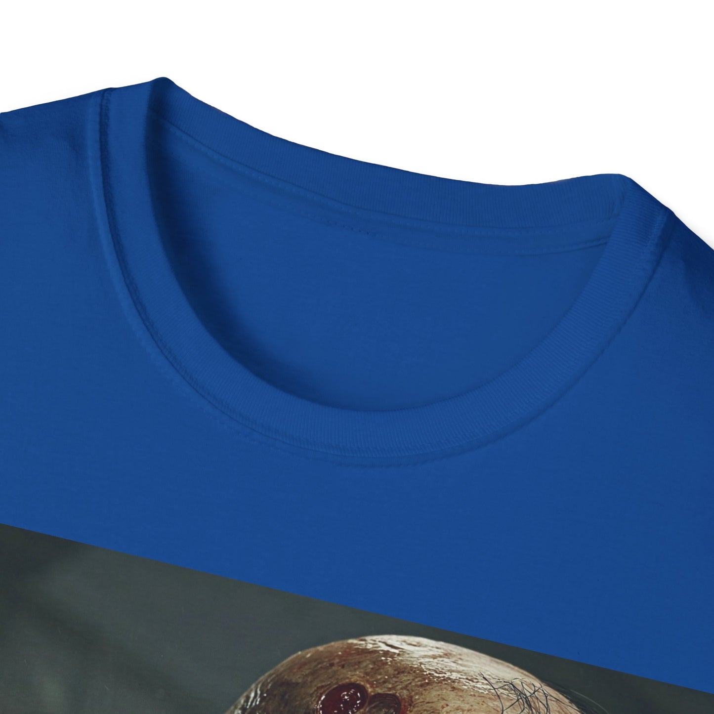 UK - Unisex Softstyle T-Shirt with Zombie Design | Perfect for Halloween and Horror Fans