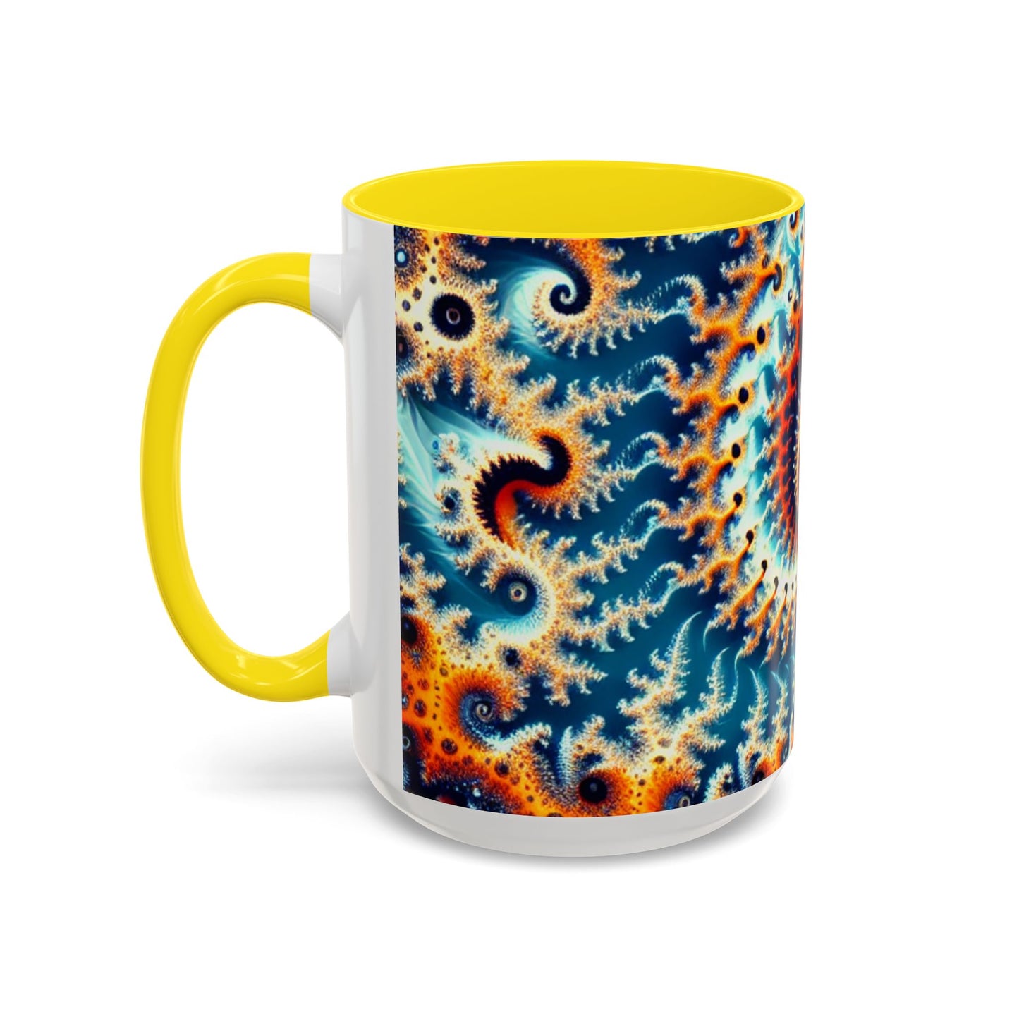 Vibrant Spiral Design Coffee Mug - 11/15oz Ceramic Accent Cup for Art Lovers