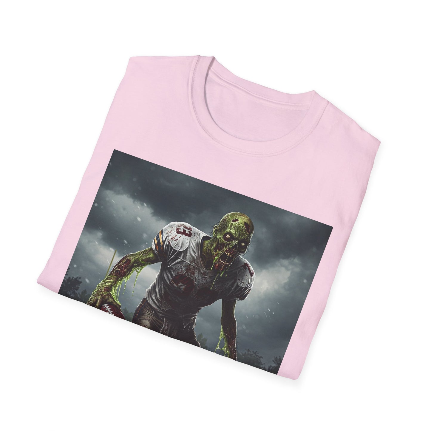 Zombie Football Graphic T-Shirt for Horror Fans